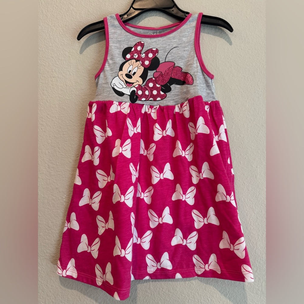 Disney Minnie Mouse Pink and Gray Dress